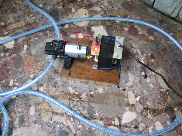自制多功能可定时喷雾喷药水墙水泵一体机
