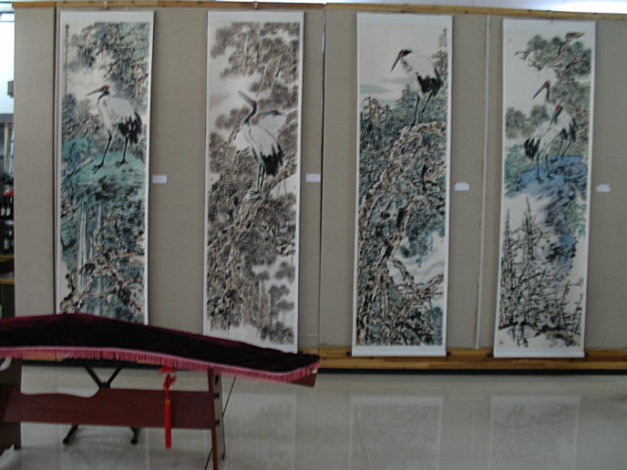 指画大师虞小风作品展在漳州田螺坑画院举行